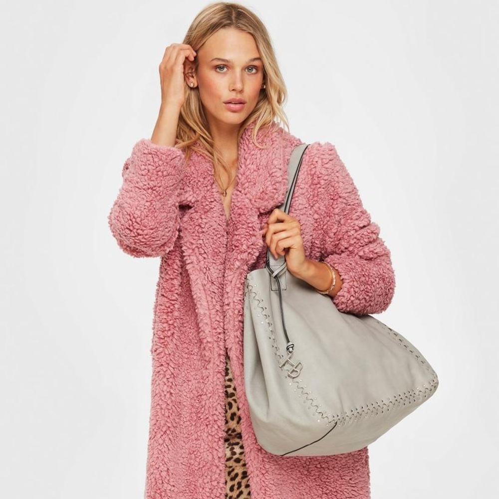 Rare Henri Bendel Reversible Astrid Tote GreySnake